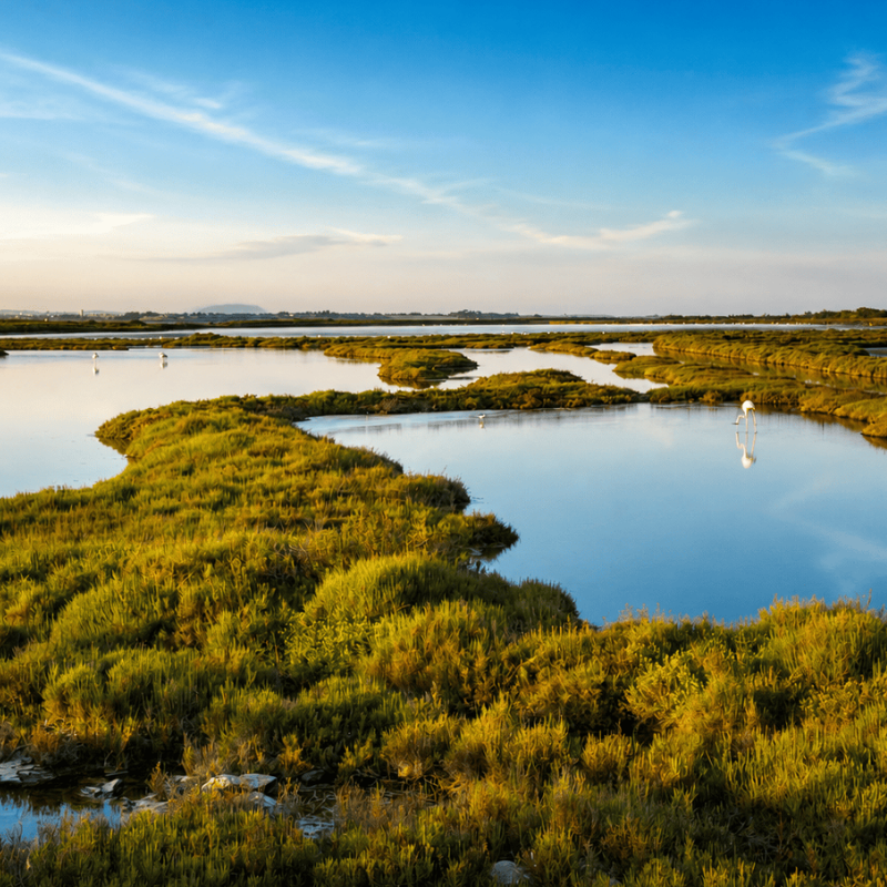 Etang d'Ingril à vélo